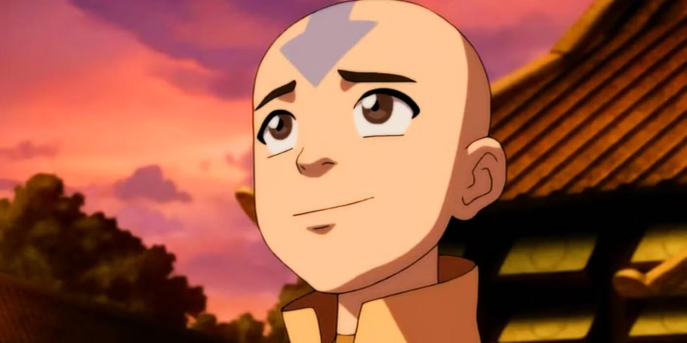 آنگ در حال لبخند زدن در انیمیشن سریالی The Last Airbender، نمونه ای از بهترین سریال های پرکشش فانتزی