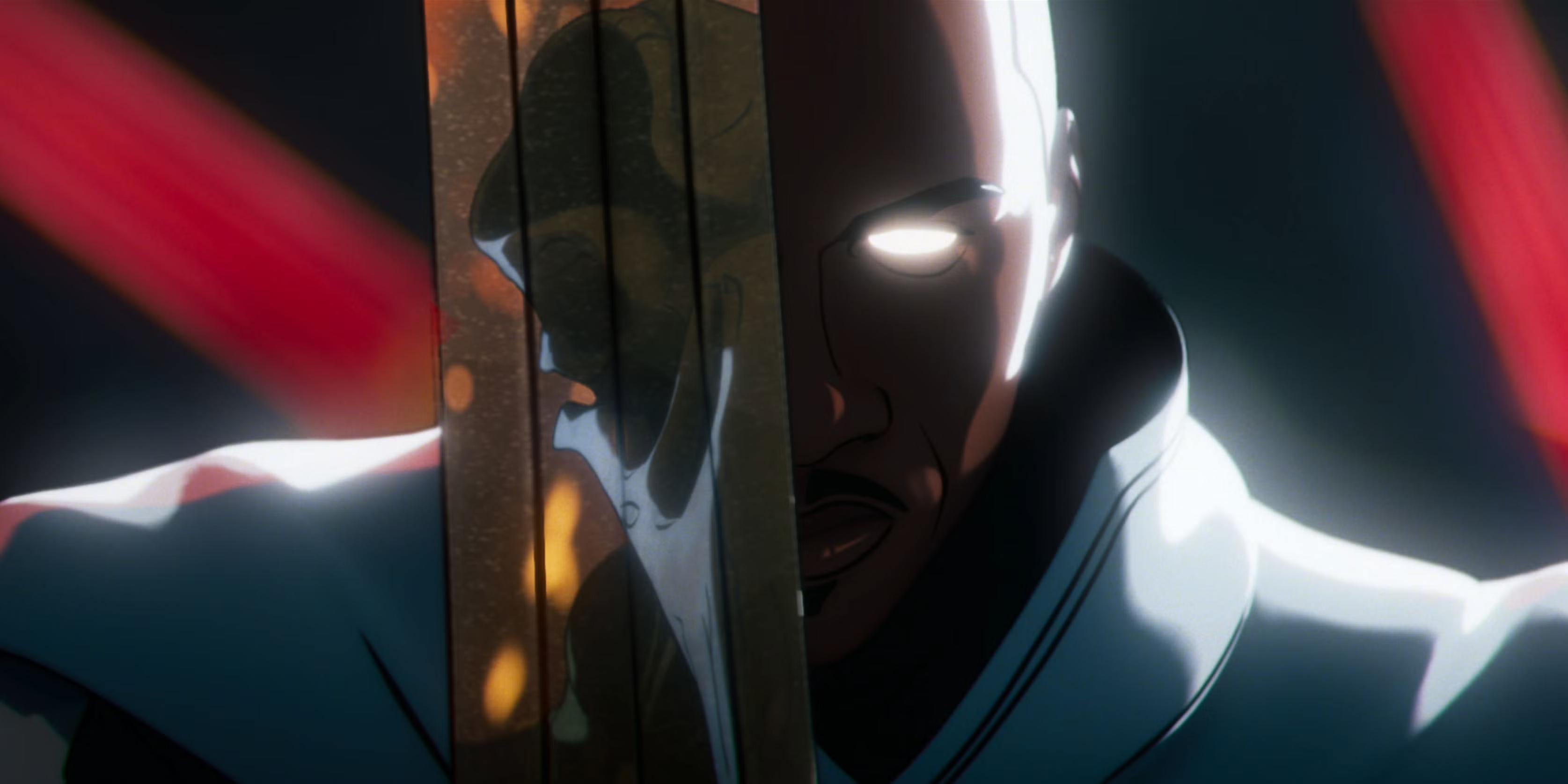 Blade as Moon Knight with his sword in Marvel Zombies ایستر اگ و اشارات MCU