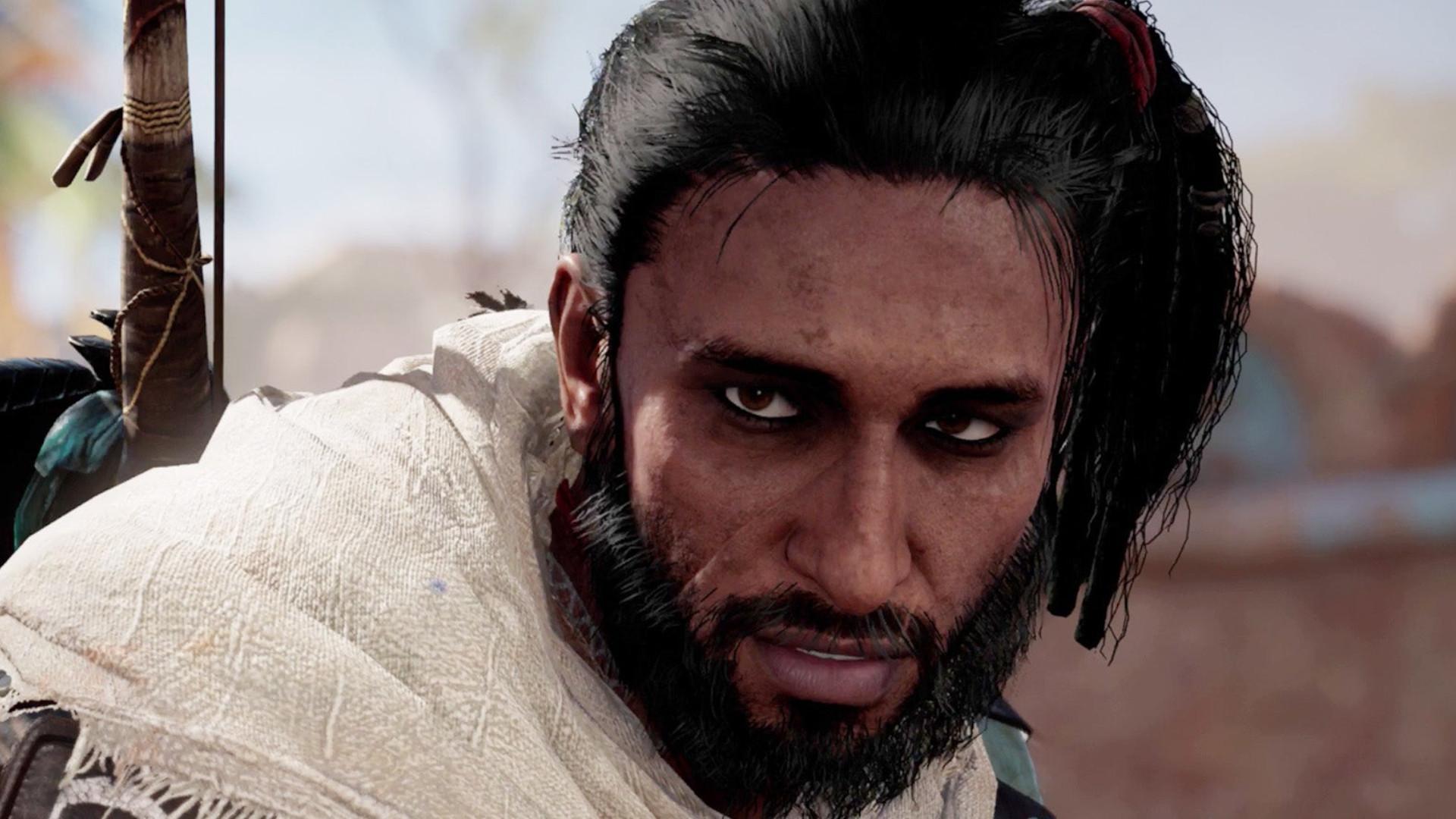 بایک، یکی از بهترین قهرمانان بازی Assassin's Creed Origins.