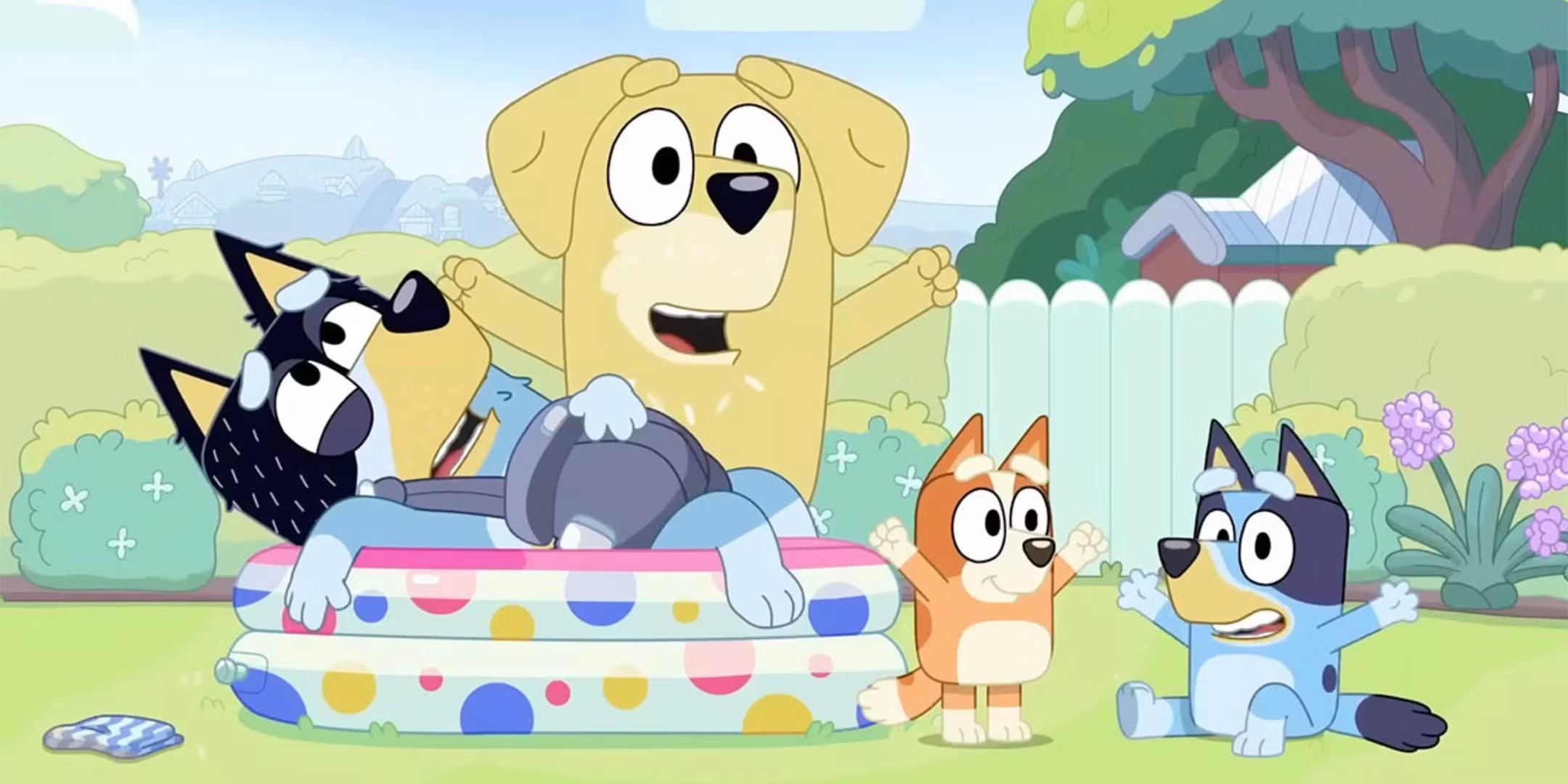 بلوئی، بندیت و بینگو در قسمت Dad Baby، انیمیشن بدون قسمت بد