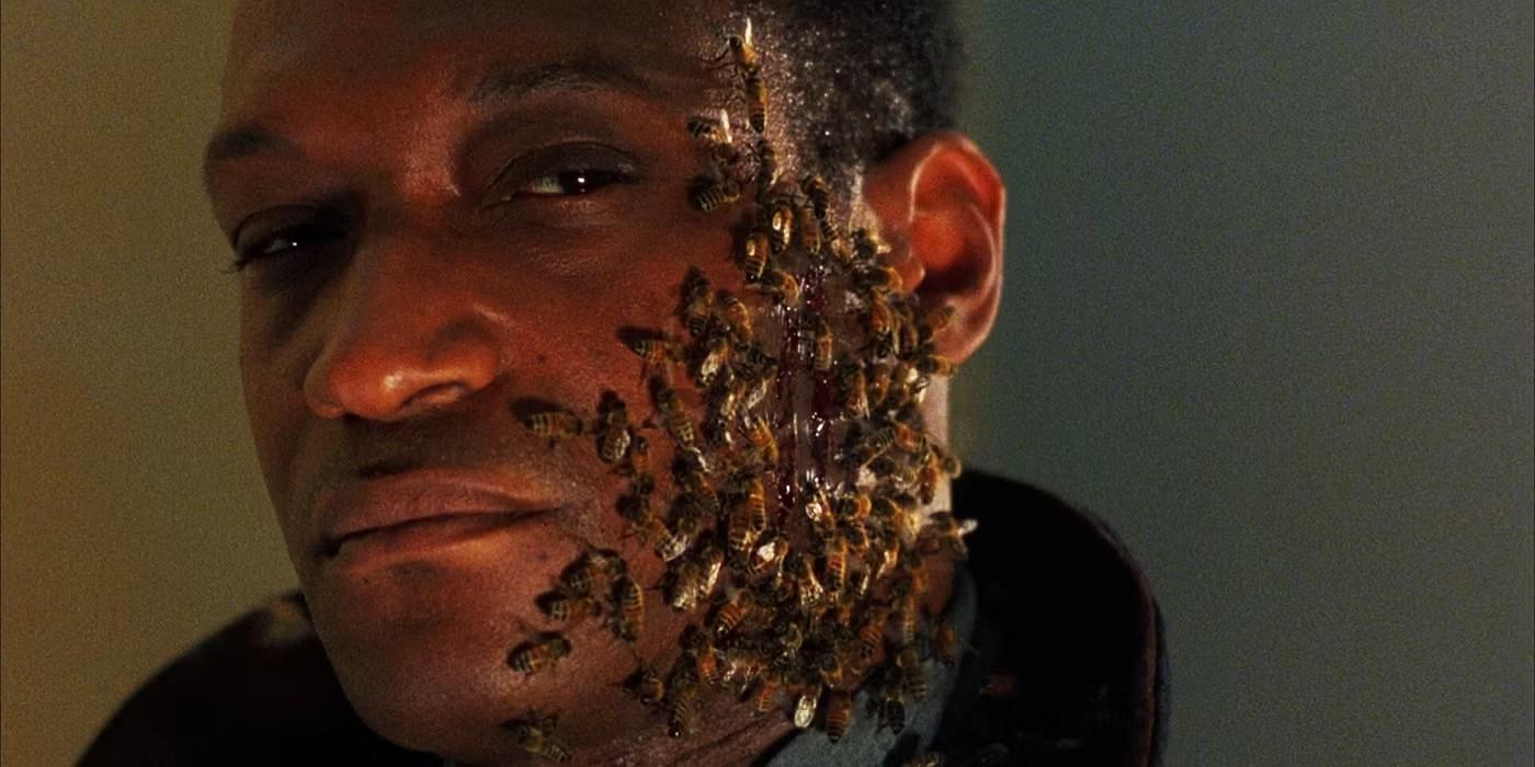 بهترین فیلم های ترسناک دهه 90: Candyman با زنبورهایی روی گونه چپش