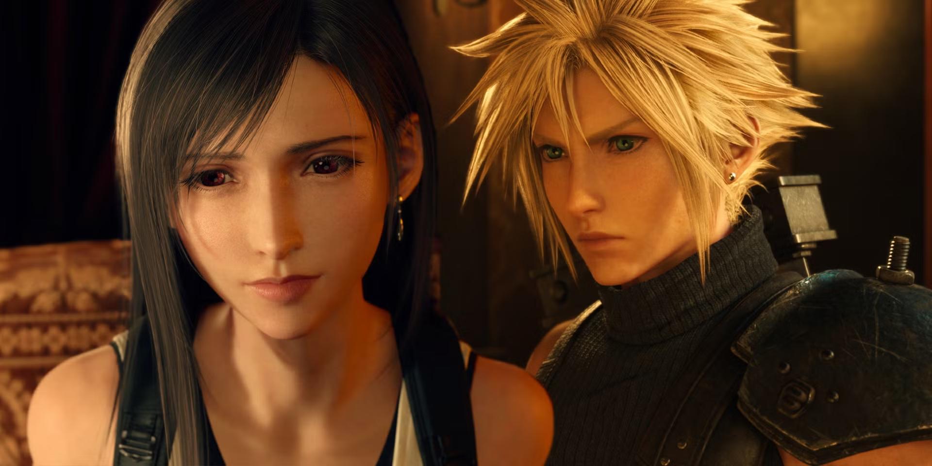 تایید FF7 Rebirth Switch 2: Cloud and Tifa from Final Fantasy 7 Rebirth, related to its Switch 2 confirmation