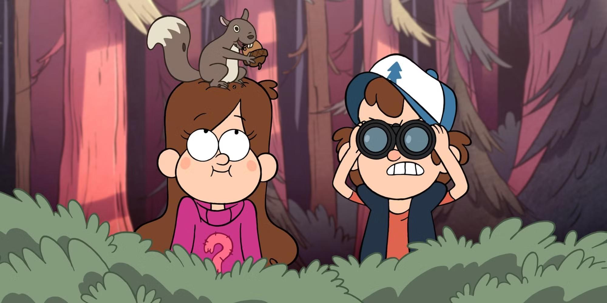 دیپر و میبل در قسمت Gideon Rises از Gravity Falls - بهترین سریال انیمیشنی.