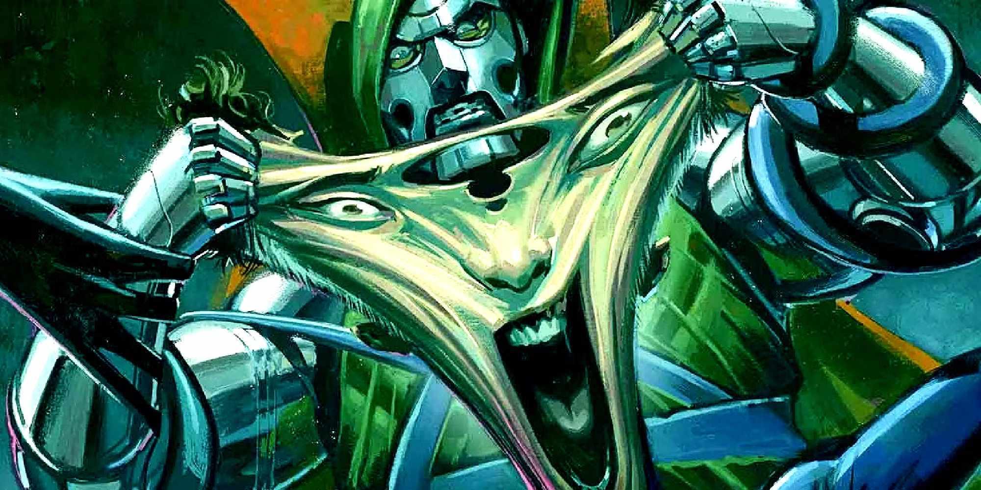 Doctor Doom صورت Reed Richards را در Marvel Comics از وسط پاره می کند: دکتر دووم شکست ناپذیر