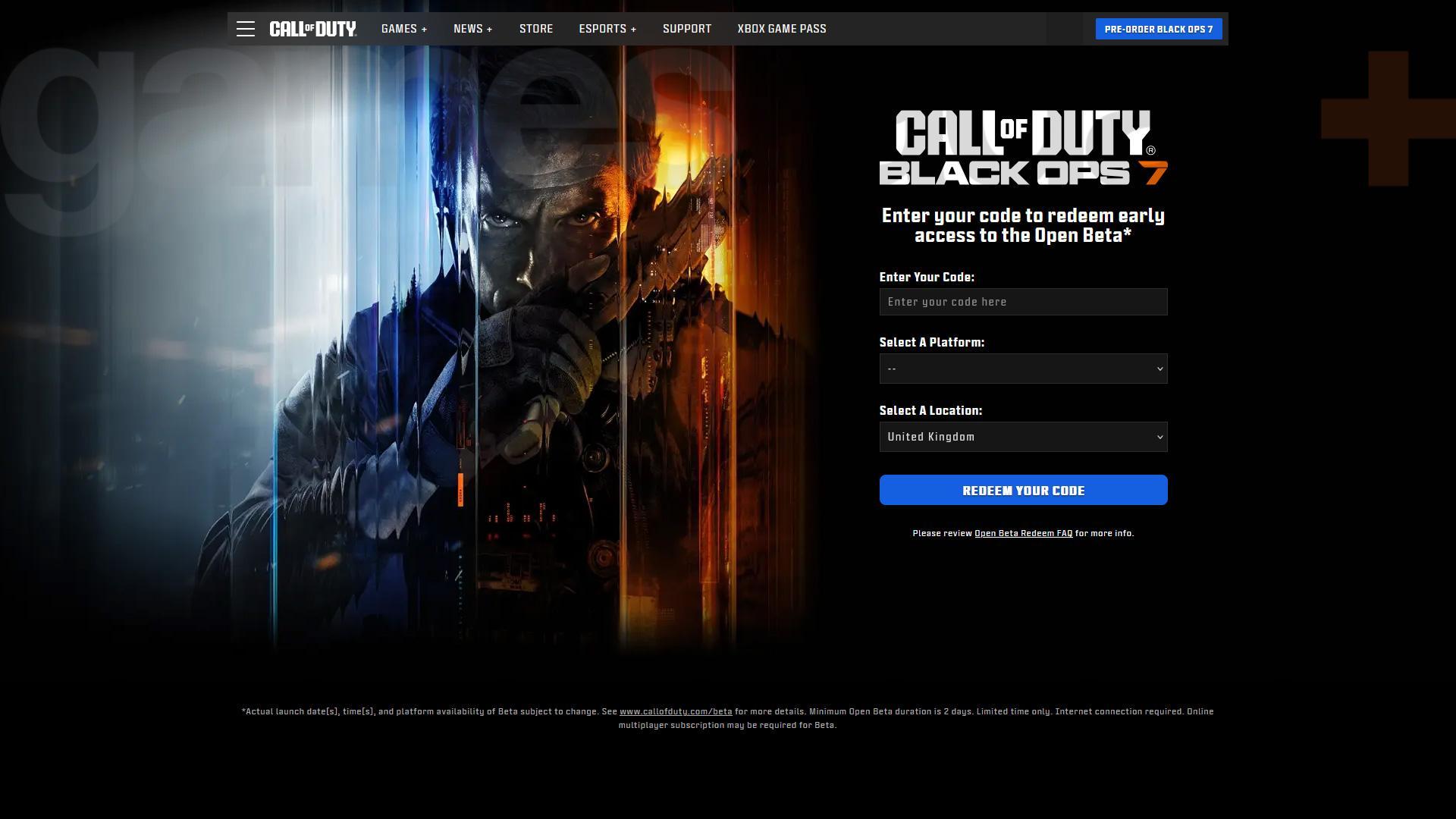 نحوه دسترسی به Black Ops 7 beta - Early Access code redeem