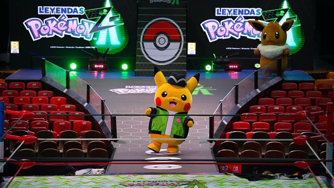 مسابقه هیجان انگیز Pokemon Legends Z-A کشتی کج در رویداد Noche de Leyendas