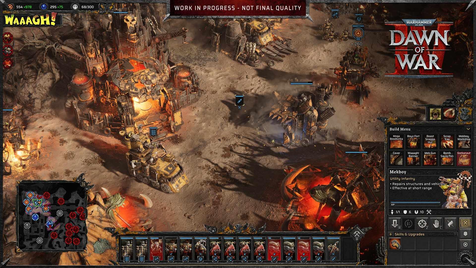 Warhammer 40,000 Dawn of War 4 screenshot showing build menu - داون آو وار جدید