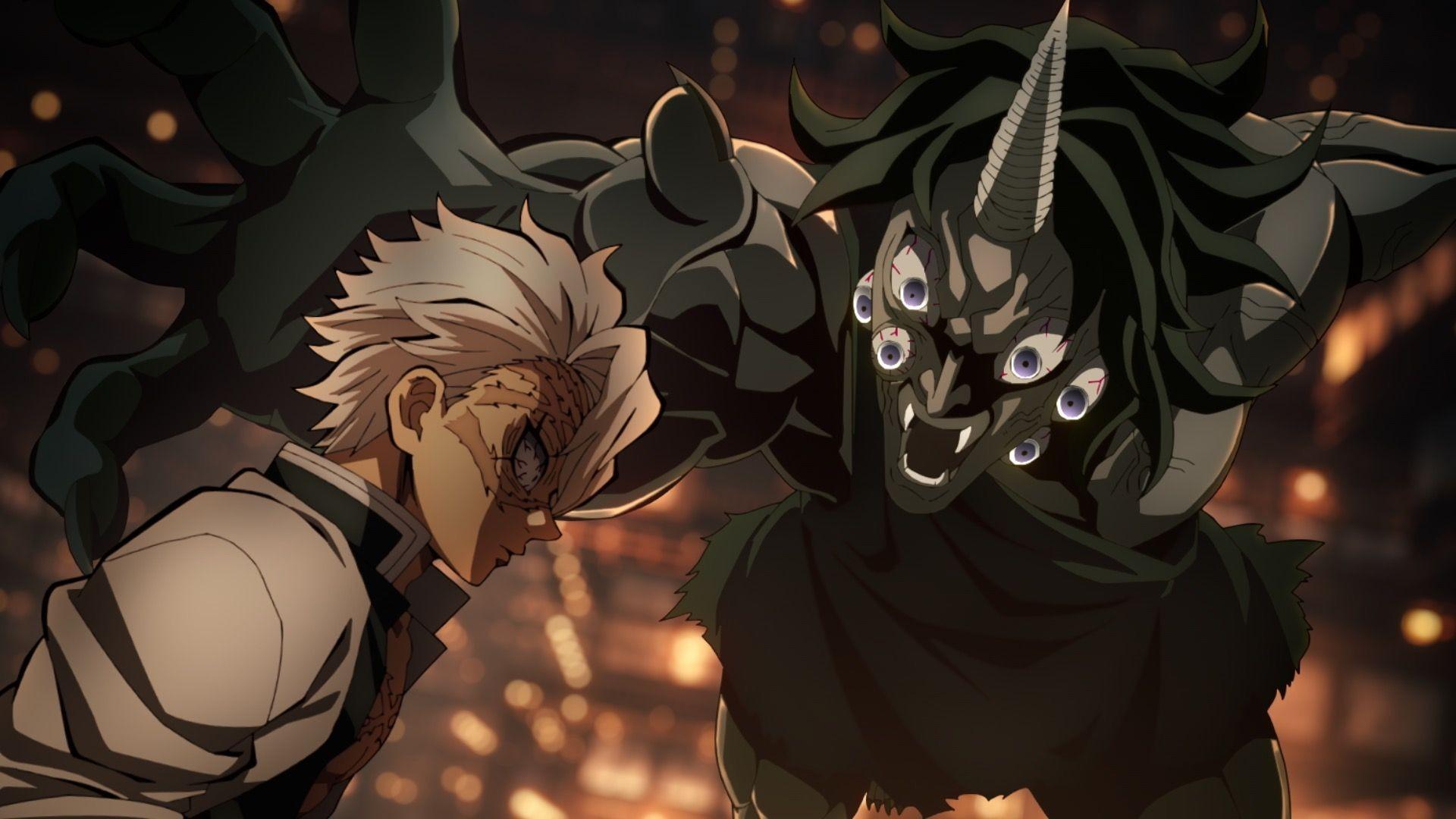 سانمی در حال از بین بردن یک شیطان در Demon Slayer Infinity Castle - توضیح پایان قلعه ابدیت شیطان کش