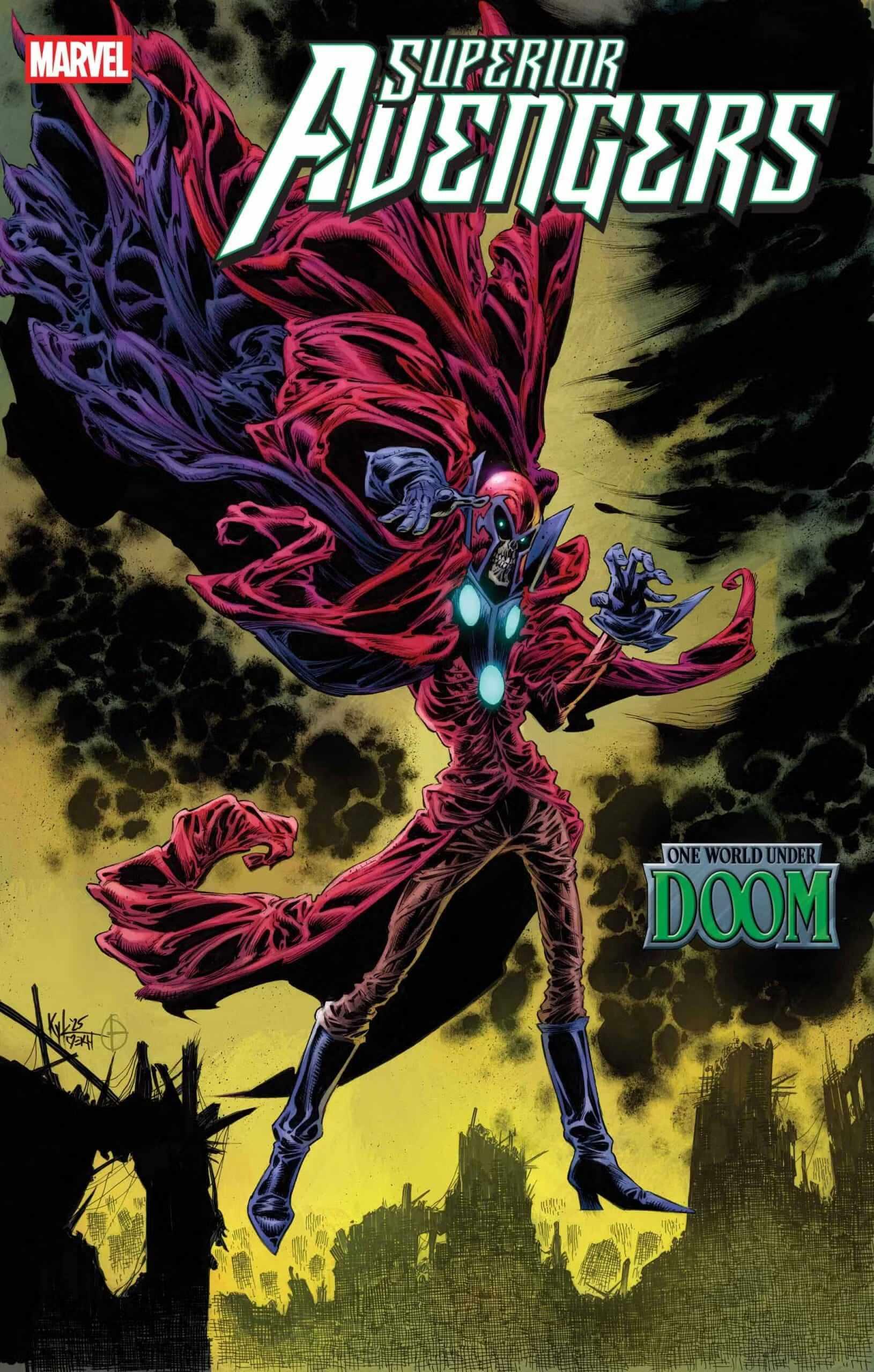 Onslaught در Superior Avengers #6 کاور متغیر کمیک: دکتر دووم شکست ناپذیر
