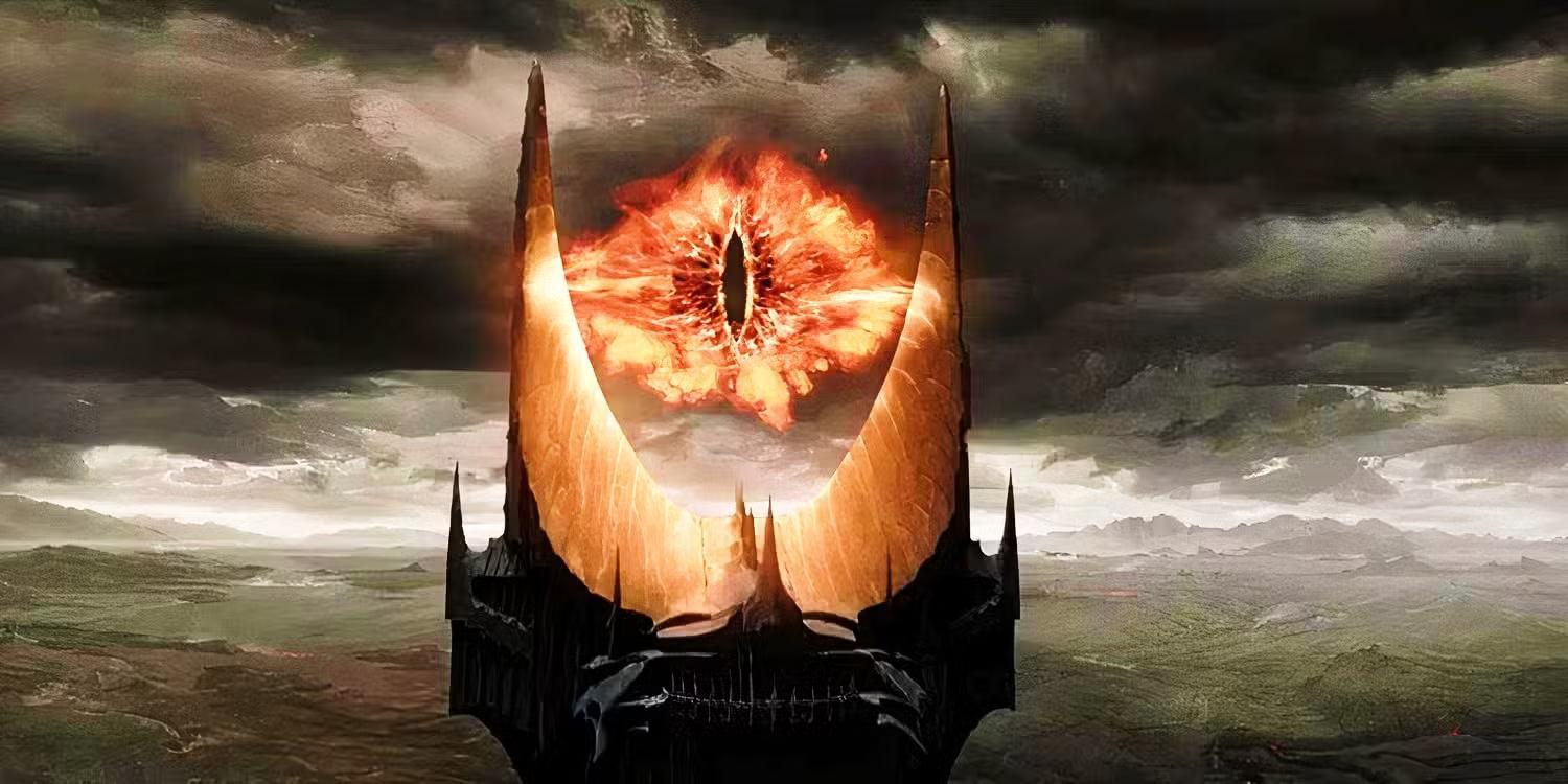 چشم سائورون در حال نگاه کردن بر موردور در The Lord of the Rings، بهترین فیلم فانتزی تماشای چندباره