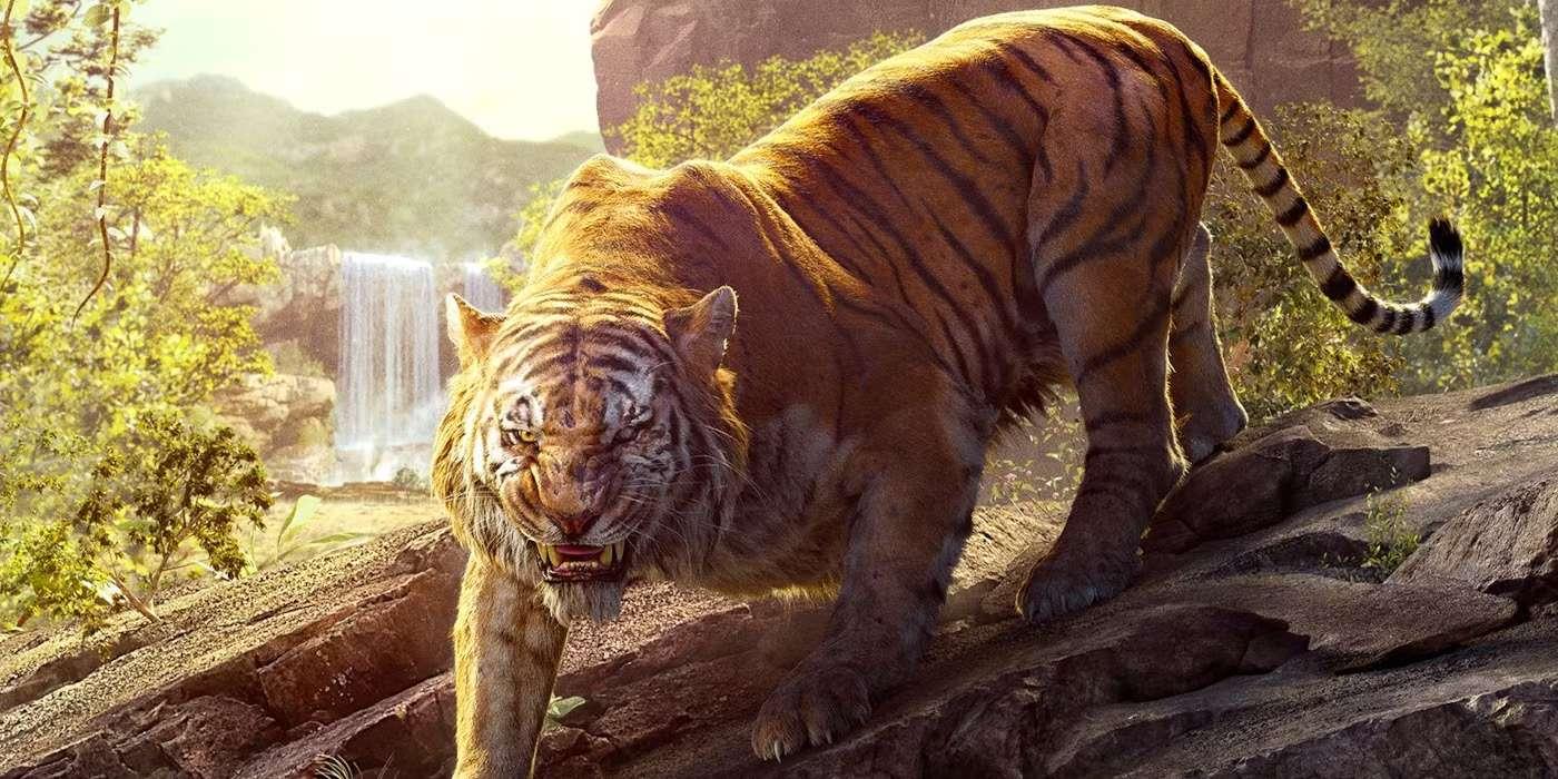 ادریس البا صداپیشگی Shere Khan را در The Jungle Book (1395)، نمایشی از بهبودهای لایو اکشن دیزنی در شخصیت های شرور.