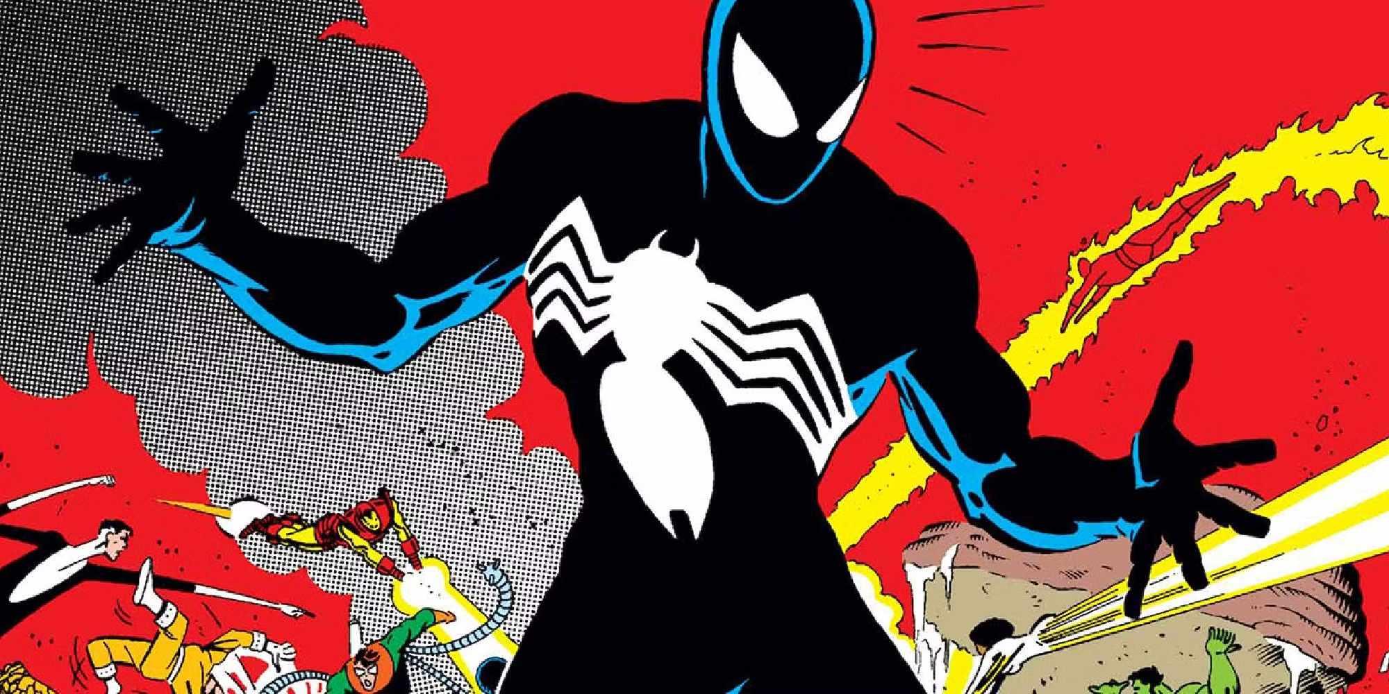 Spider-Man لباس سیاه را در Secret Wars به دست می آورد - Venom یکی از برترین قهرمانان Marvel غیر از Stan Lee