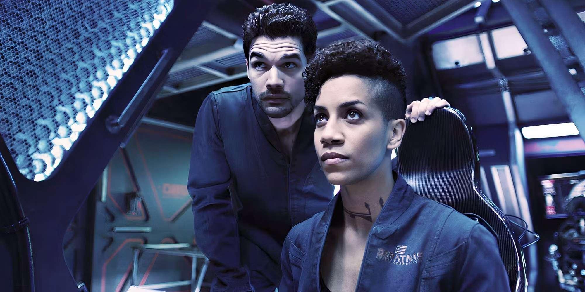 Dominique Tipper در نقش Naomi Nagata و Steven Strait در نقش James Holden در The Expanse و چالش های ادامه اکسپنس