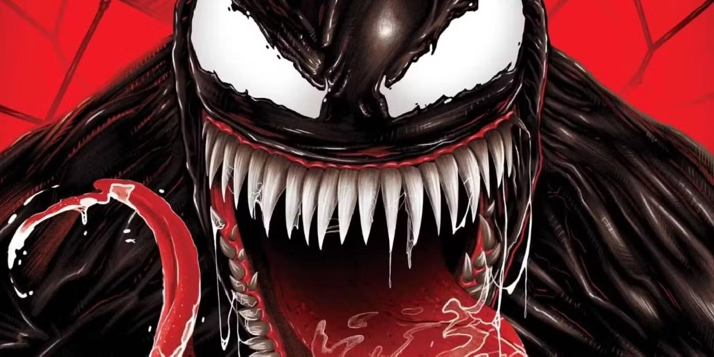 Venom با پس زمینه قرمز - برترین قهرمانان Marvel غیر از Stan Lee