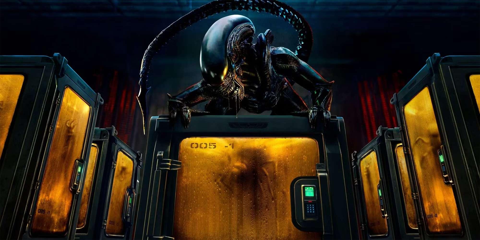یک Xenomorph که روی کمدها در Alien Earth نشسته است و حقایق جدید Xenomorphs را آشکار می کند