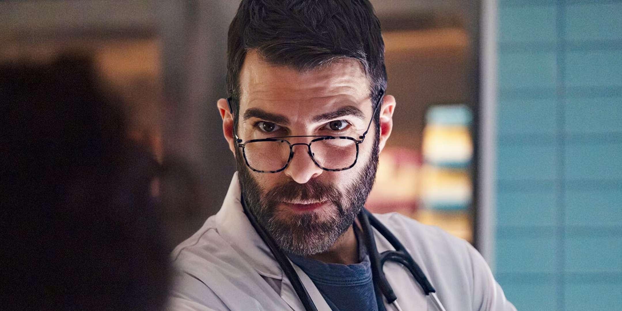 زکری کوئینتو در نقش دکتر ولف در Brilliant Minds، قبل از اینکه بفهمیم چرا Oliver بستری می شود