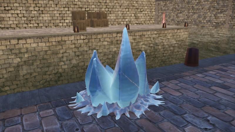 یک مانع یخی در Pokemon Legends: Z-A، برای عبور از موانع Pokemon Legends: Z-A.