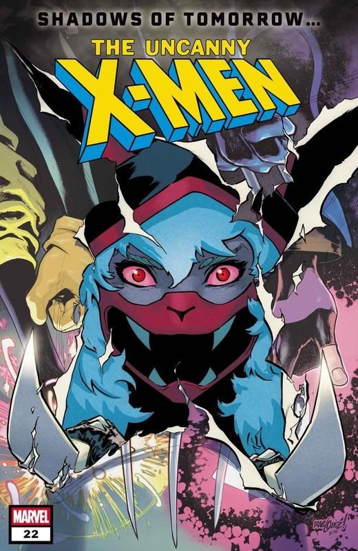X-Men تئوری جهان جداگانه - تصویر روی جلد Uncanny X-Men که شخصیت شرور جدید Mutina را نشان می دهد