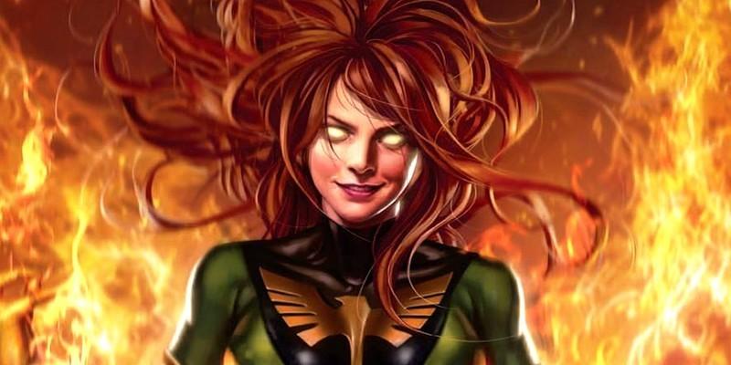 Jean Grey smiles while possessed by the Phoenix Force in Marvel Comics cover