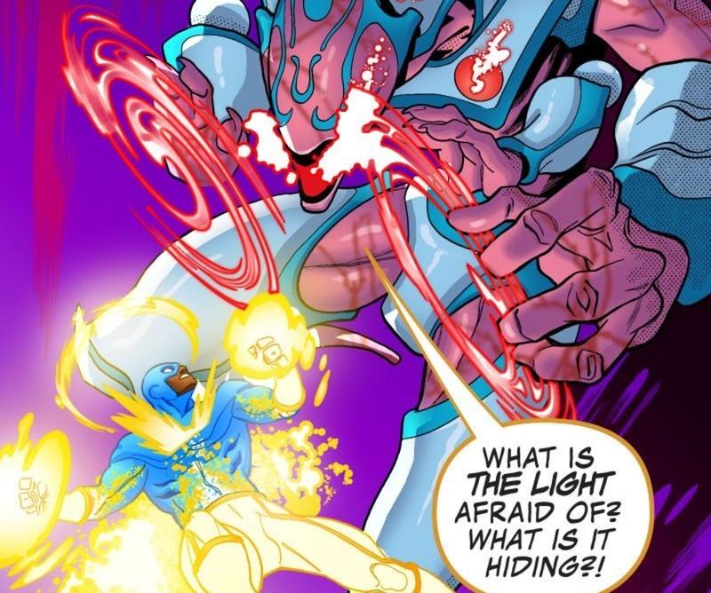 Captain Beyond battling an alien villain - قوی ترین قهرمانان Avengers