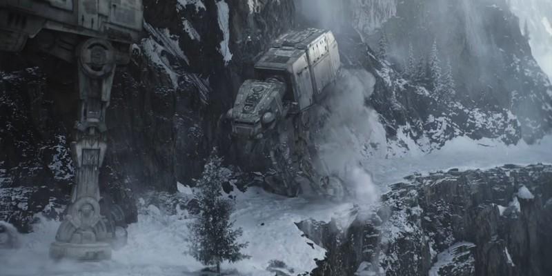 یک AT-AT Walker در تریلر نقشه امپراتوری The Mandalorian and Grogu
