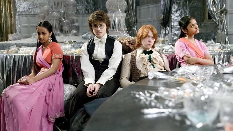 دنیل ردکلیف و روپرت گرینت در Harry Potter and the Goblet of Fire، یکی از بهترین فیلم های Harry Potter.