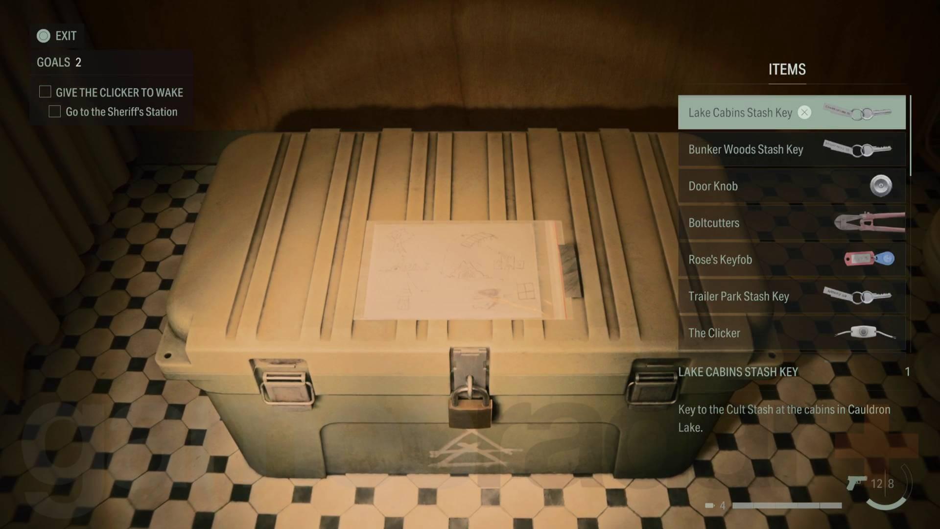 مخفیگاه کابین های اجاره ای Alan Wake 2 راه حل جعبه مخفی