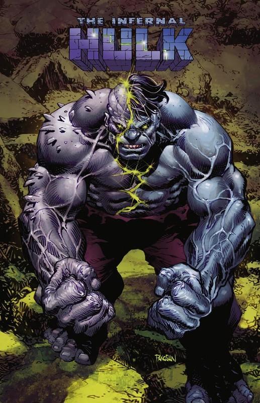 کاور متغیر Infernal Hulk #1 که Hulk جدید مارول را نشان می دهد