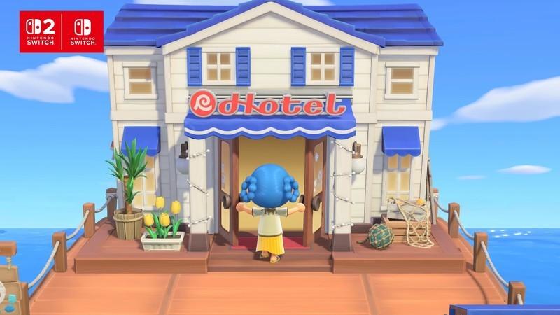 هتل اقامتی جدید که برای هر جزیره با Animal Crossing: New Horizons آپدیت 3.0 به اسکله اضافه شده است.