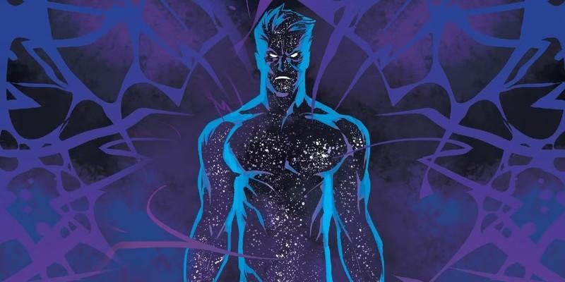 Avengers villain Korvac shows his cosmic form on a purple background - شرورهای Marvel قدرتمند شدند