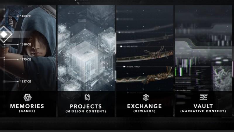 A screenshot of the new Animus Hub features, shown during a reveal video. Assassin's Creed Hexe اطلاعات