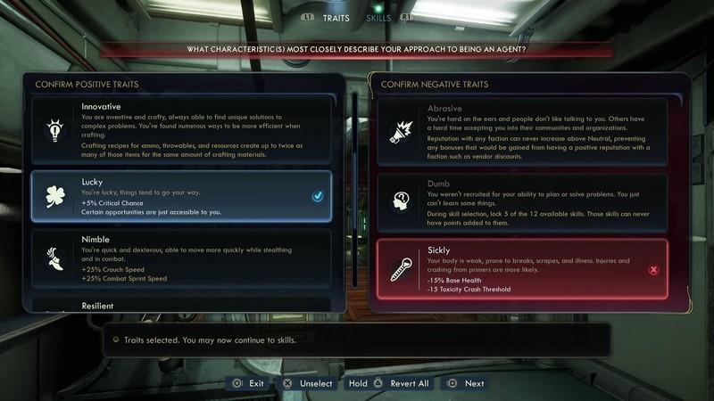 بهترین ویژگی های The Outer Worlds 2: ویژگی های Lucky و Sickly