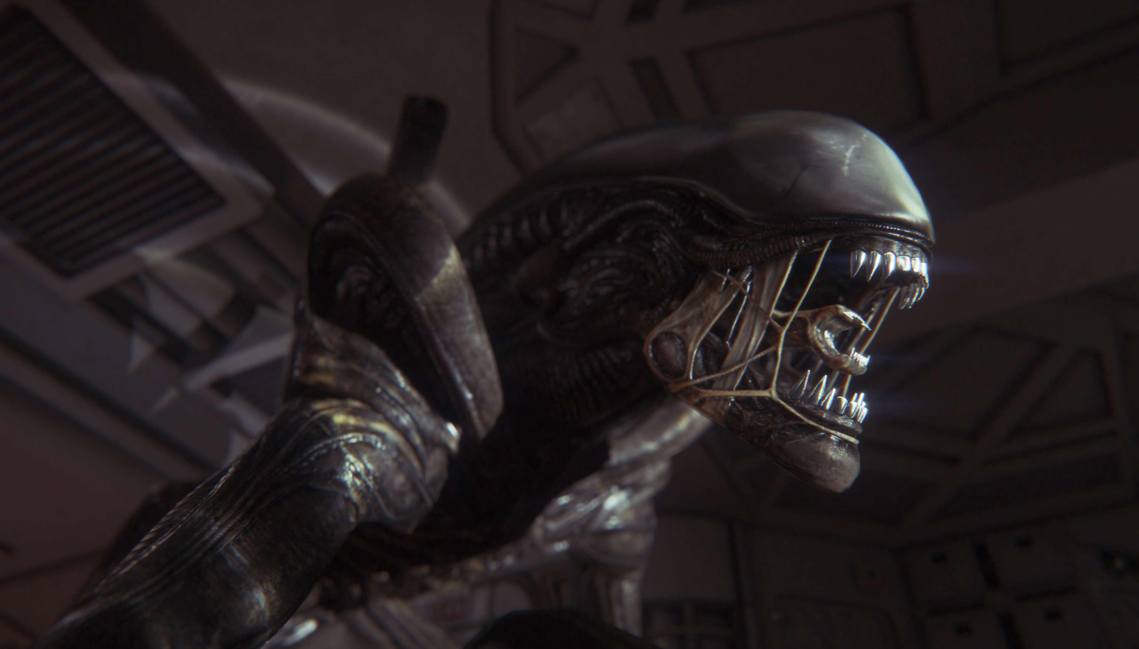 بهترین بازی های علمی تخیلی - اسکرین شات Alien: Isolation از یک زِنومورف. بهترین بازی های علمی تخیلی.