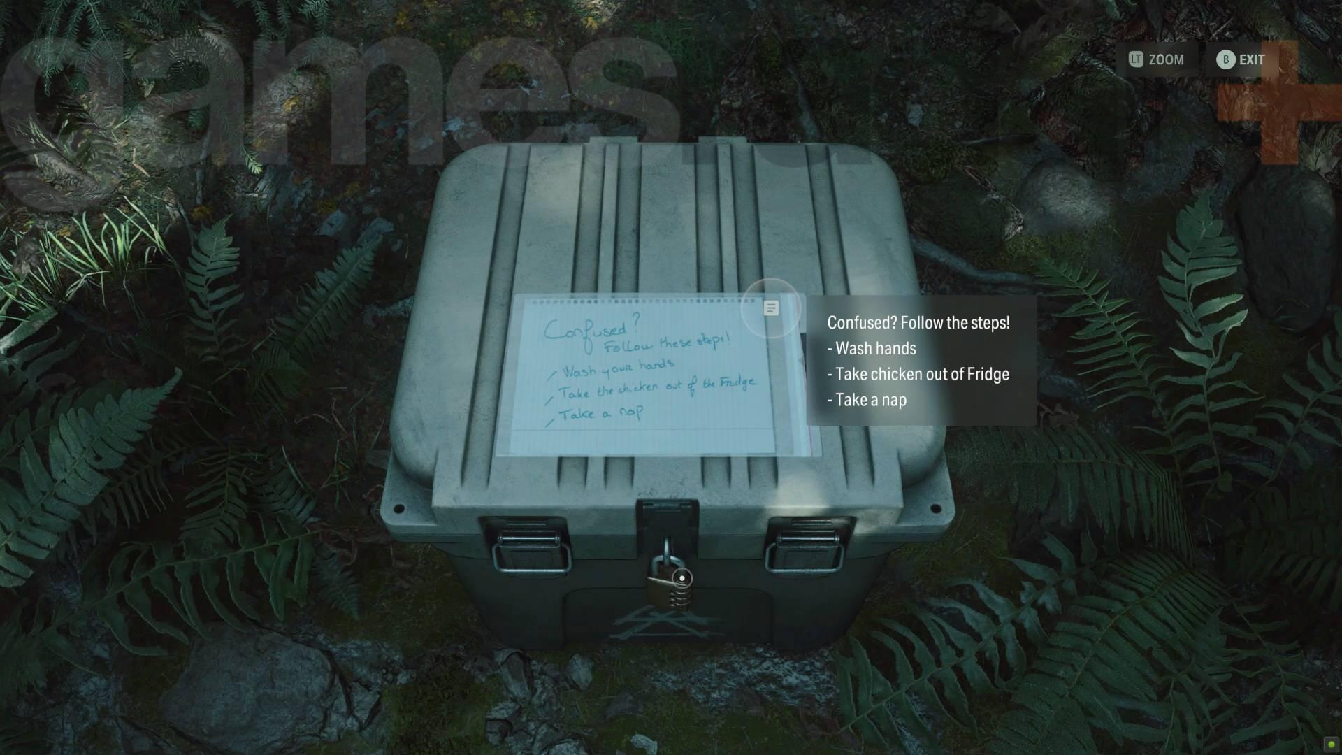 مخفیگاه خانه متحرک Alan Wake 2 راه حل جعبه مخفی