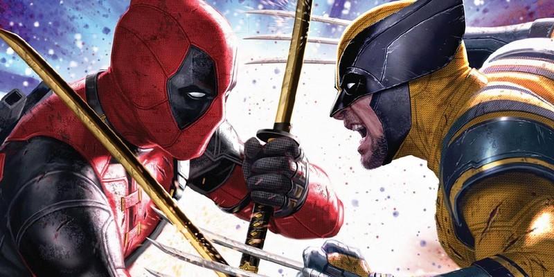 Deadpool & Wolverine fight while masked in official MCU art by Andy Park - Shadows of Tomorrow کمیک