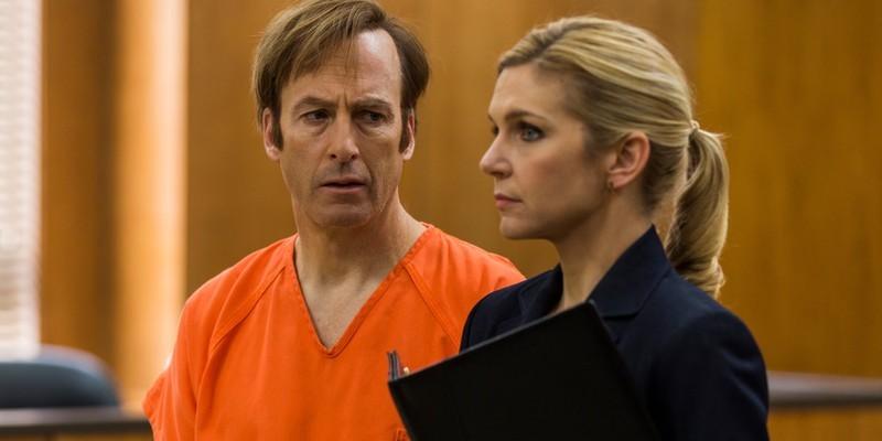 جیمی و کیم در دادگاه در Better Call Saul، یکی از سریال هایی بهتر از The Sopranos.