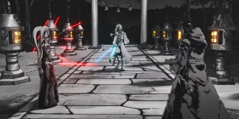 سیث در برابر جدای در Star Wars Visions Vol. 3 The Duel Payback: Jedi تاریک تر از Sith