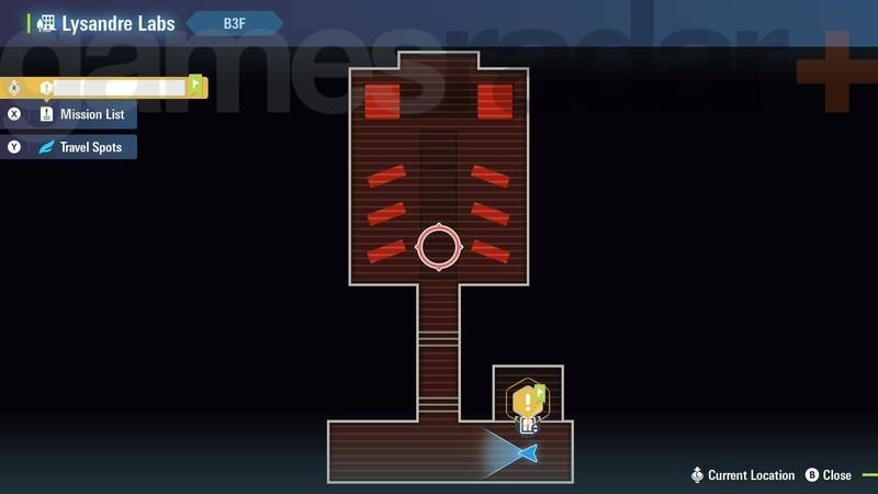 نقشه کامل Pokemon Legends: Z-A: Lysandre Labs B3F.