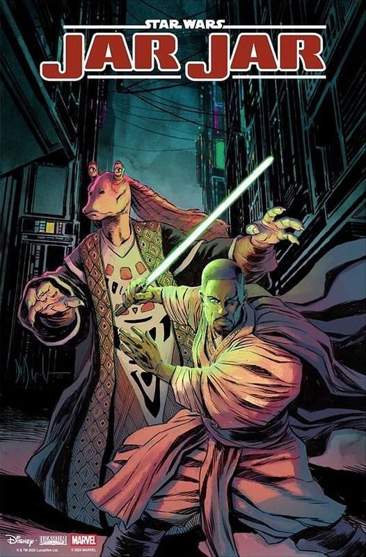 سرنوشت Grogu بعد از Order 66: جلد Star Wars Jar Jar Binks #1 با حضور Jar Jar و Jedi Knight Kelleran Beq