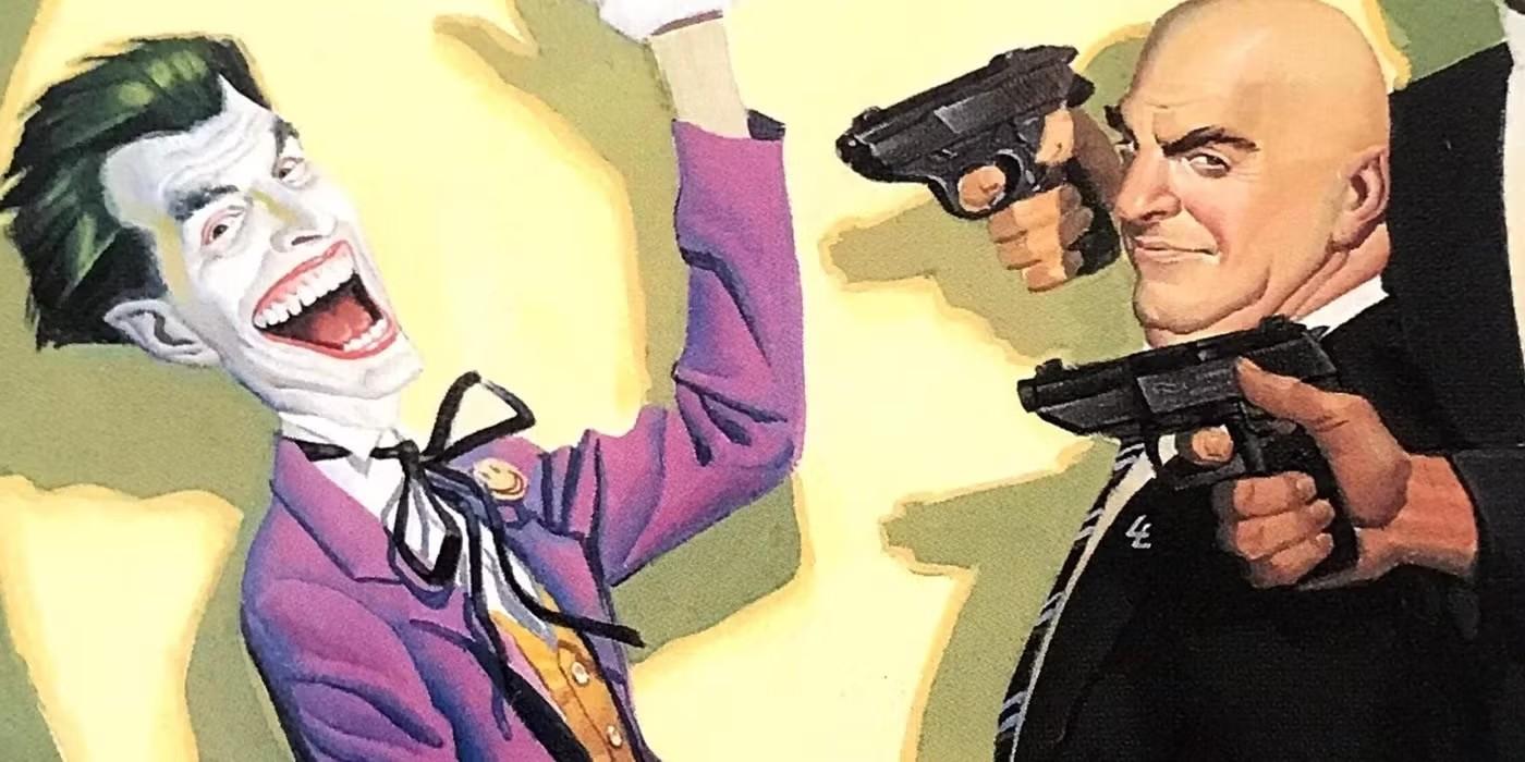 Lex Luthor with Guns Drawn on the Joker DC - Lex Luthor مقابل Joker