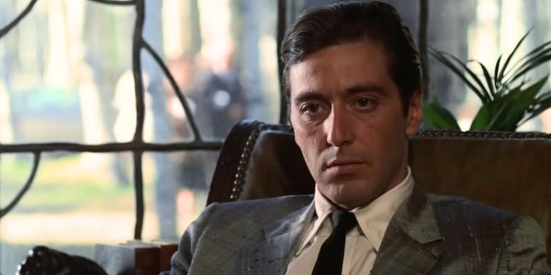 Al Pacino as Michael Corleone looking gloomy in The Godfather Part II - فیلم گانگستری برای شروع