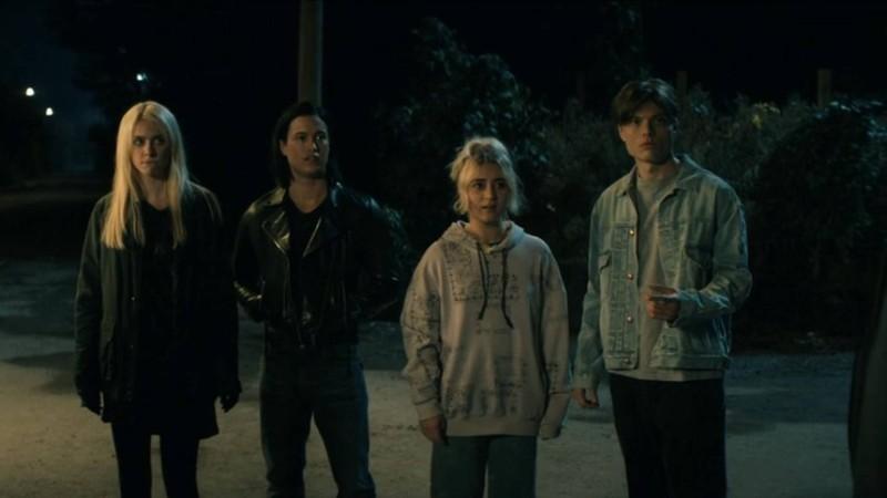 Maddie Phillips as Cate Dunlap, Derek Luh as Jordan Li, Lizzie Broadway as Emma Meyer, and Asa Germann as Sam Riordan in Gen V season 2 - توضیح پایان Gen V فصل 2