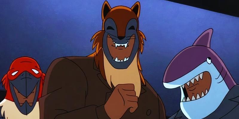 سه نفر شرور (The Terrible Trio) با ماسک حیوانات در Batman The Animated Series به صفحه نمایش نگاه می کنند - از جمله قسمت های ضعیف بتمن