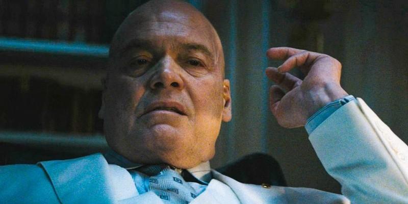 ارتباط Sadie Sink با Punisher: Wilson Fisk (Vincent D'Onofrio) with an expression of fury in Daredevil: Born Again Season 1 Ep 9