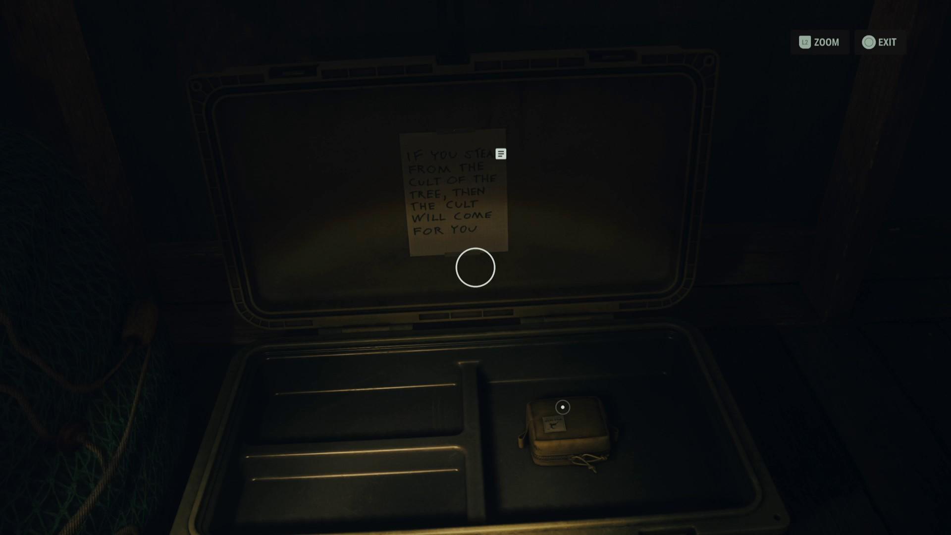 سومین Alan Wake 2 ارتقا کوله پشتی در فروشگاه غذای دریایی Bright Falls