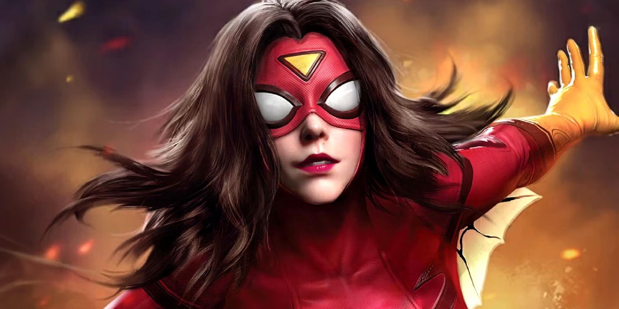 جسیکا درو در کاور Spider-Woman #14 پرواز می کند، شخصیت های مارول مورد انتظار