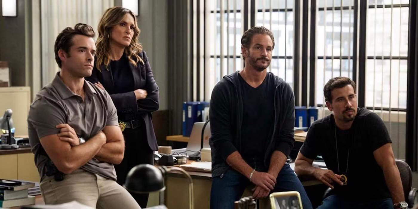 Law & Order: SVU دو پایان: گریفین، بنسون، برونو و ولاسکو که در قسمت 2 فصل 27 به جلو نگاه می کنند