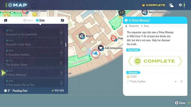 چگونه Pokemon shiny بگیریم: "A Shiny Mareep?" side mission 17 in Pokemon Legends: Z-A