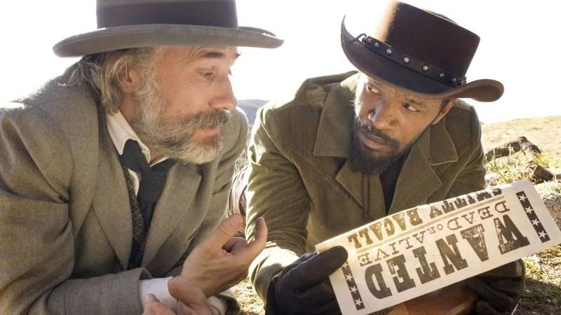 جیمی فاکس و کریستف والتز در Django Unchained، از بهترین وسترن های نوین تارانتینو