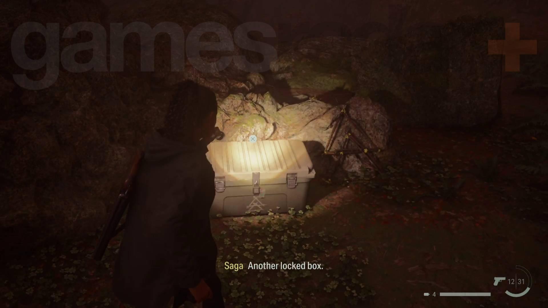 مخفیگاه جنگل Bright Falls 1 Alan Wake 2 راه حل جعبه مخفی